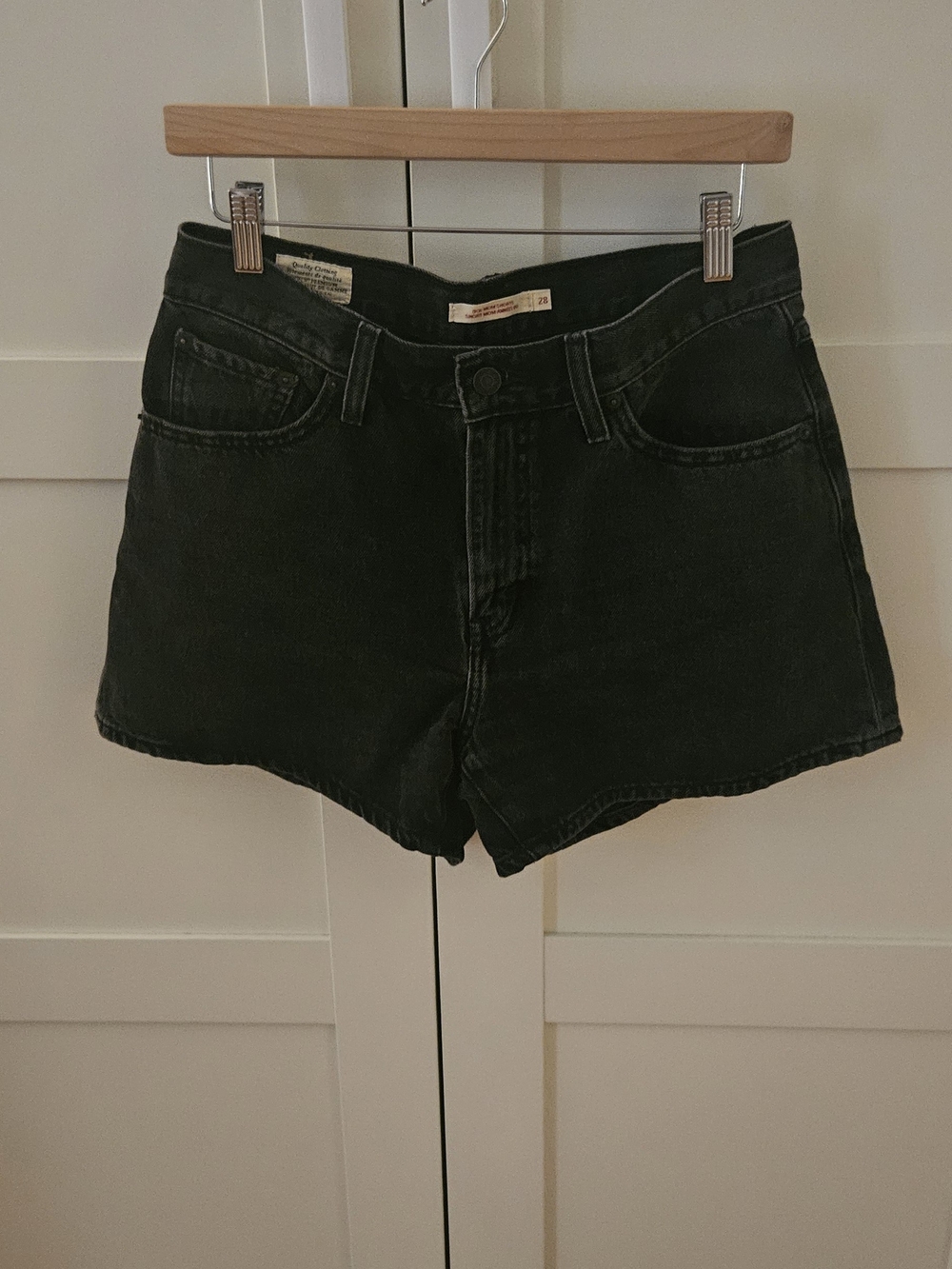 Levi's Classic Black Denim Women’s Shorts